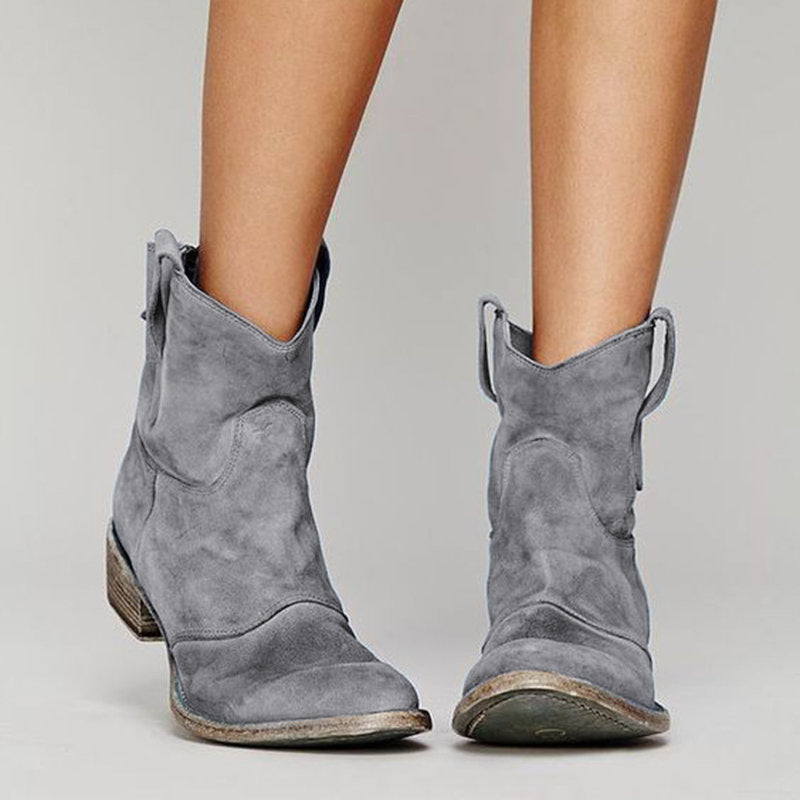 Janet - Stylish Suede Ankle Boots