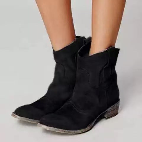 Janet - Stylish Suede Ankle Boots