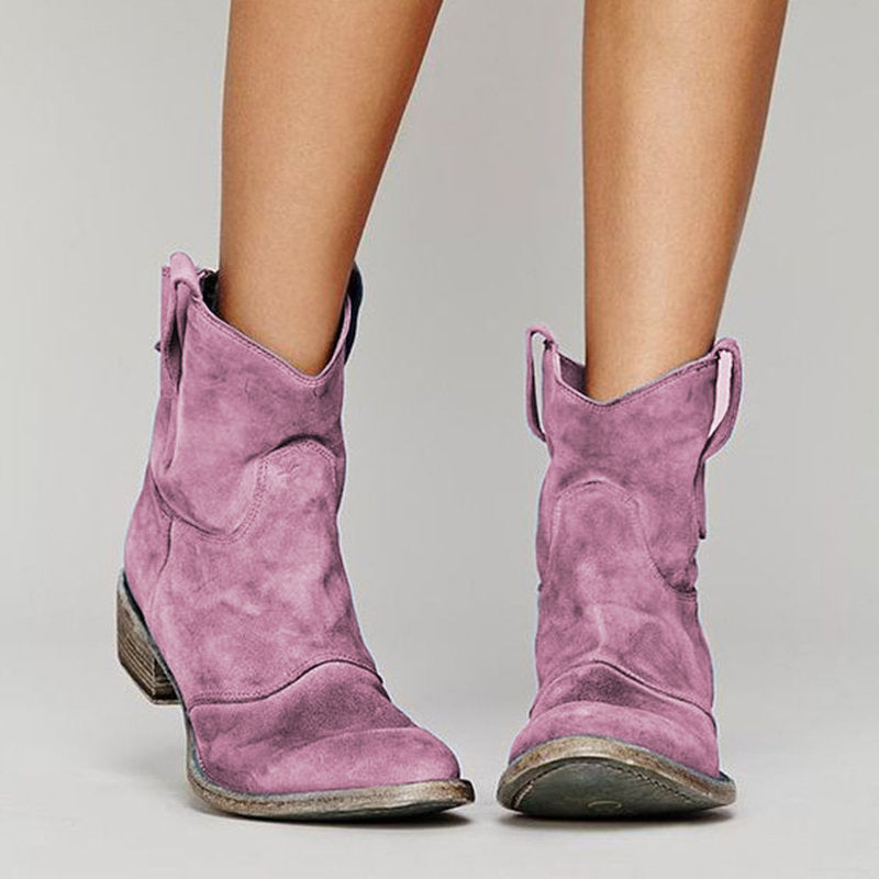 Janet - Stylish Suede Ankle Boots