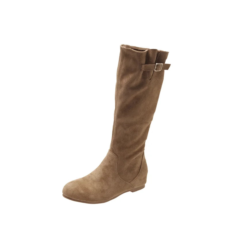 Victoria – Chic Suede Knee Boots