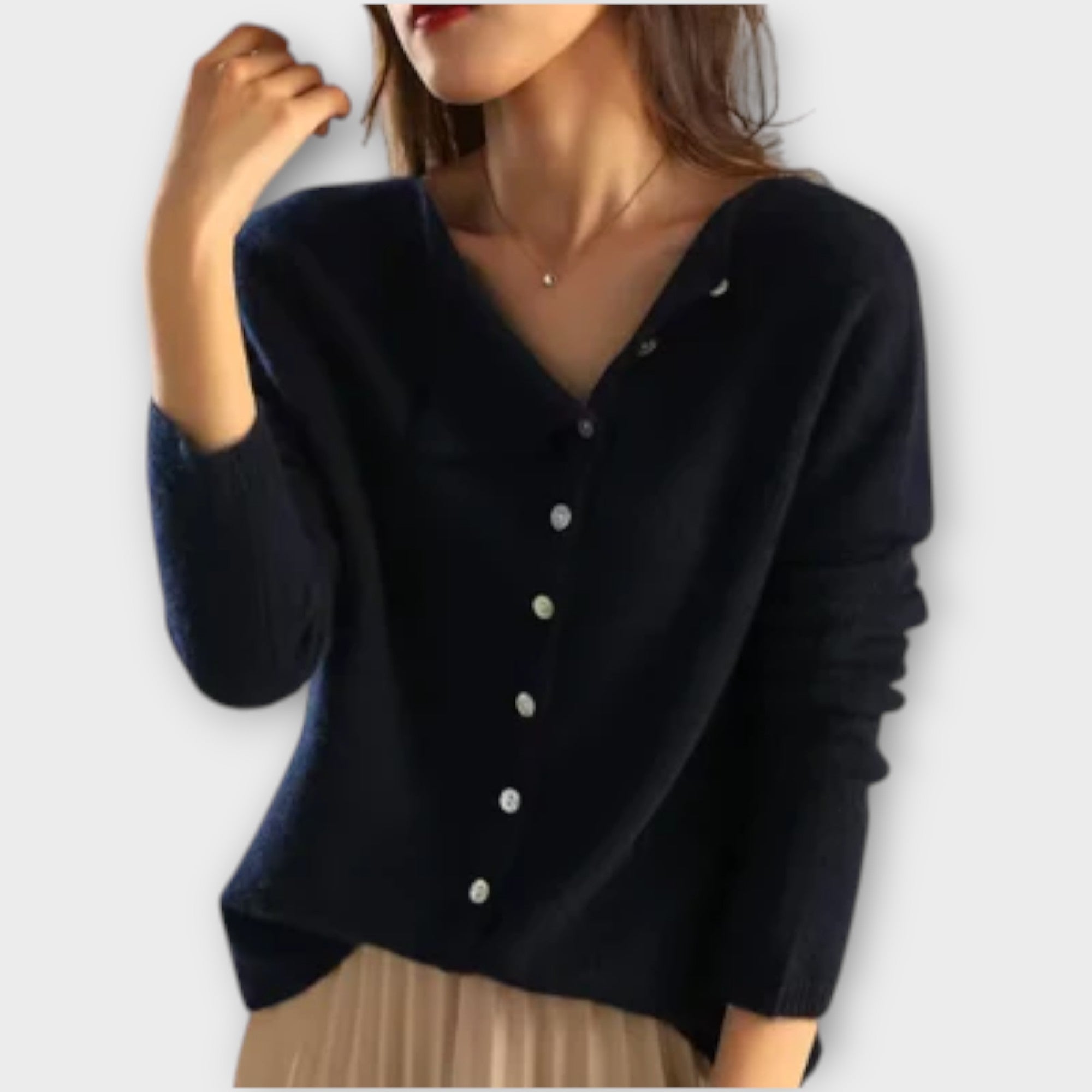Rose - Soft Asymmetrical Cardigan