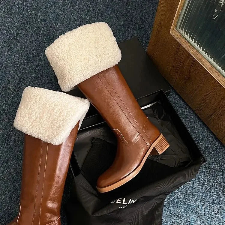 Ella - Brown elegant boots