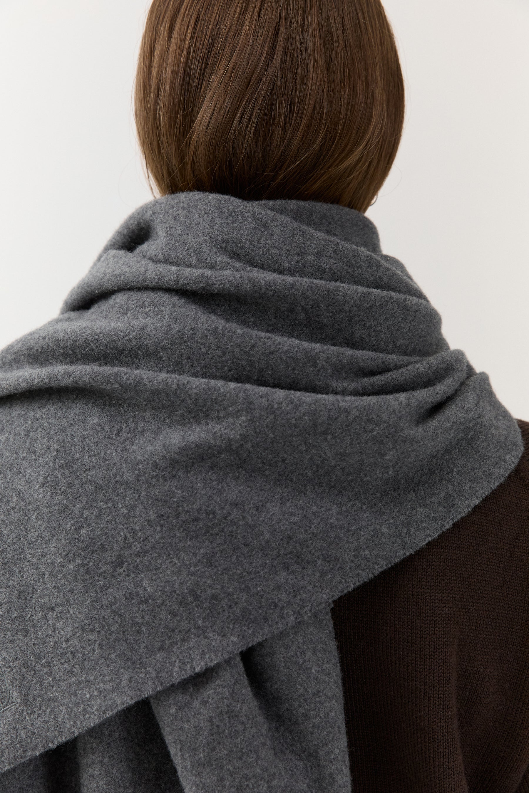 Woven Scarf Medium Grey
