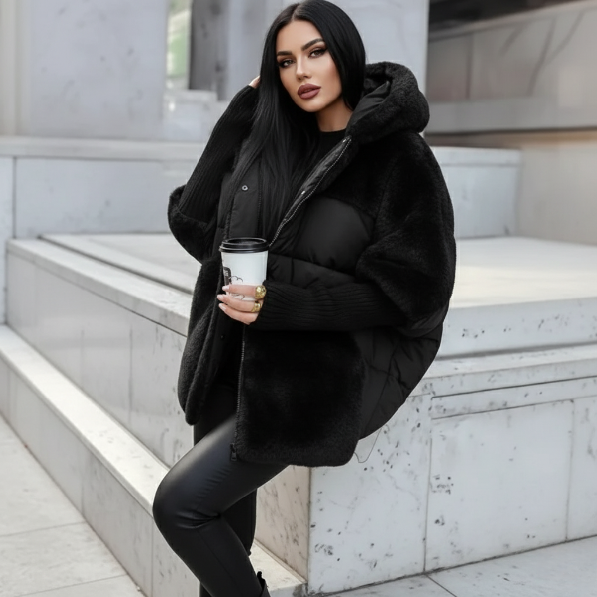 Amara Plush Puffer Jacket