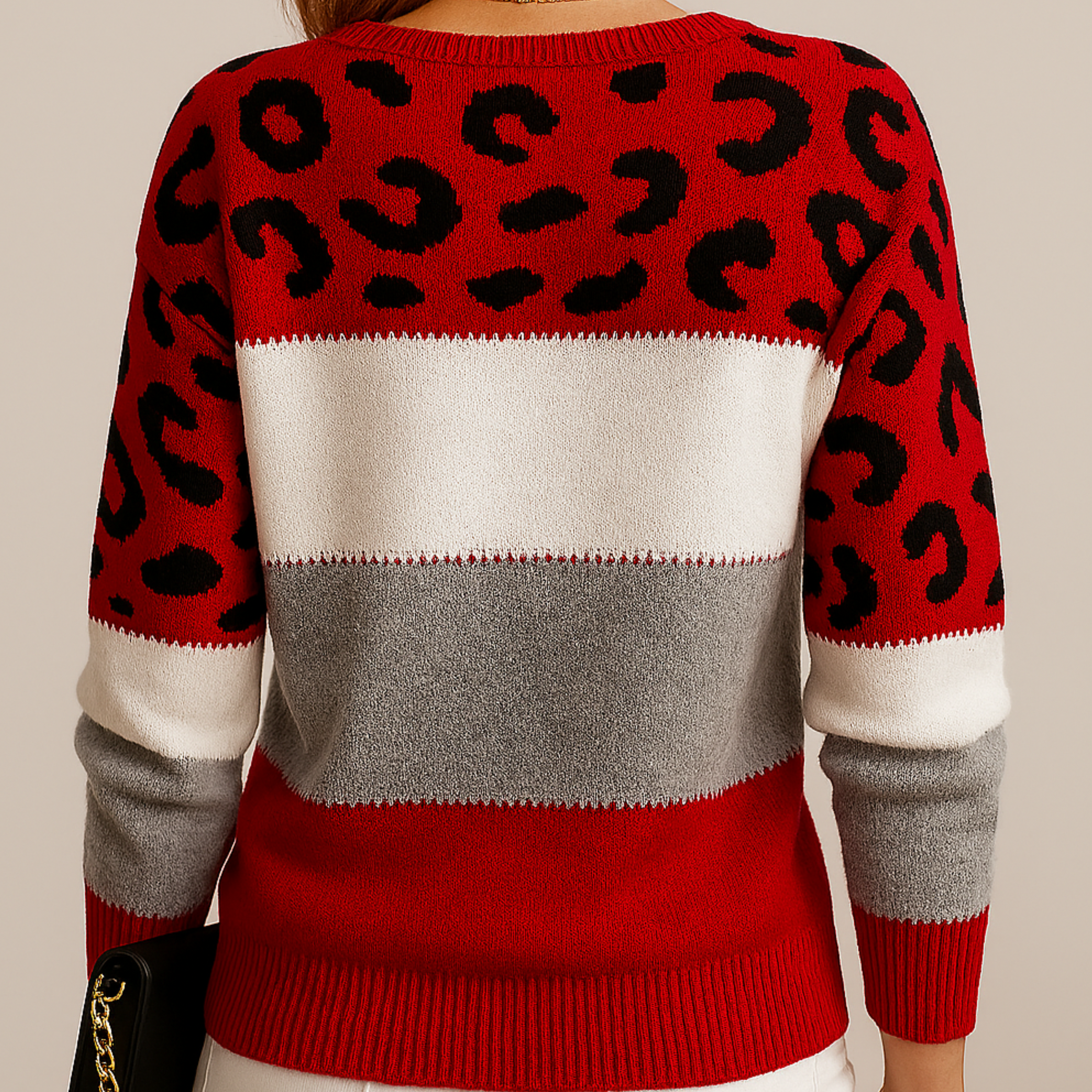 Ruth - Leopard Print Casual Sweater