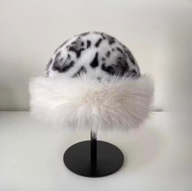 Isabella – Leopard Faux Fur Winter Hat