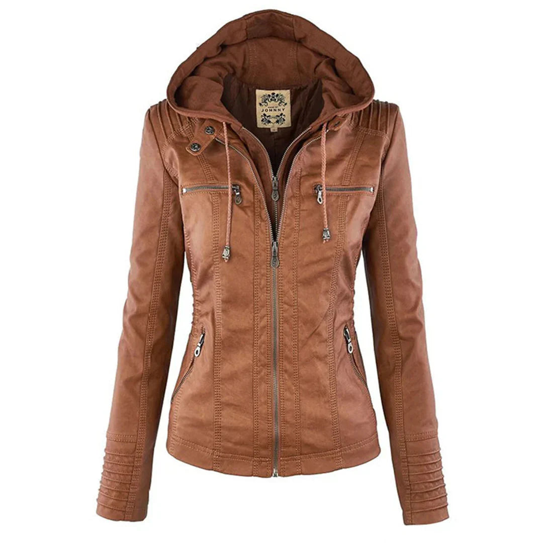 ZYNNIA | Weatherproof Leather Jacket