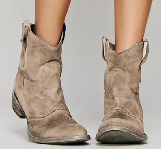 Janet - Stylish Suede Ankle Boots
