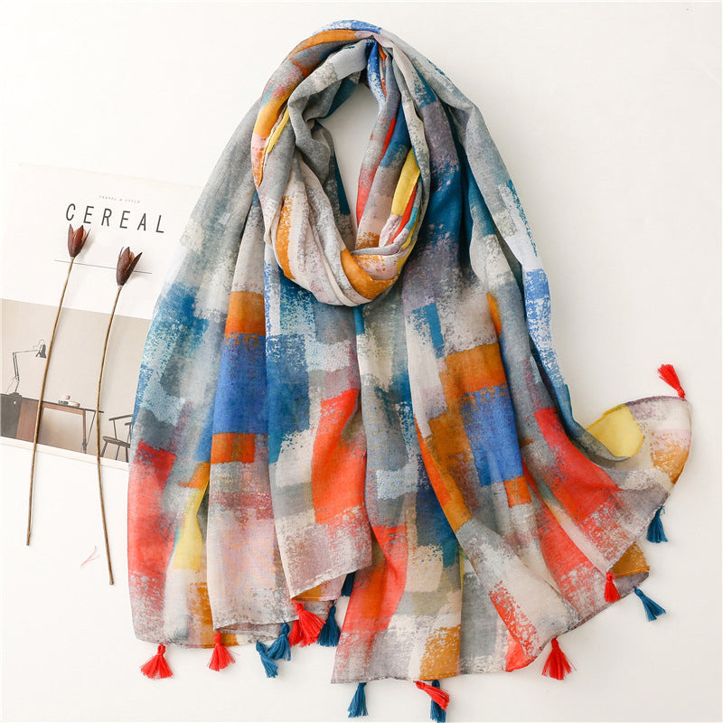 Penelope - Vintage Colorful Scarf