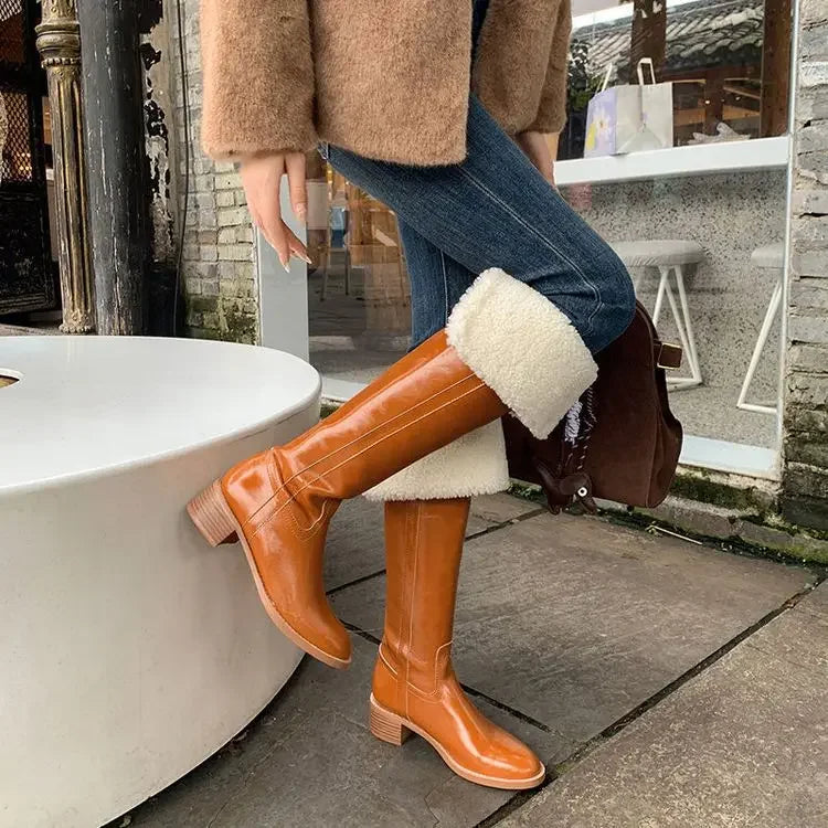 Ella - Brown elegant boots