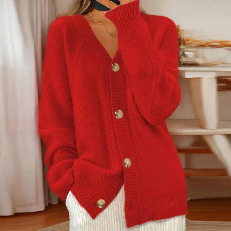 Katie - Cozy Cable Cardigan