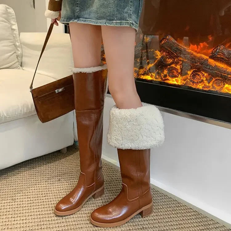 Ella - Brown elegant boots