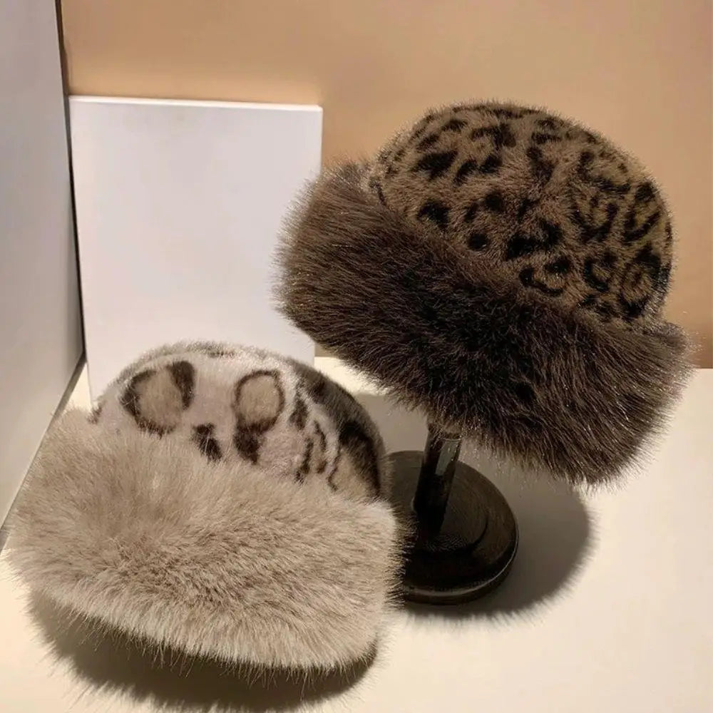 Isabella – Leopard Faux Fur Winter Hat