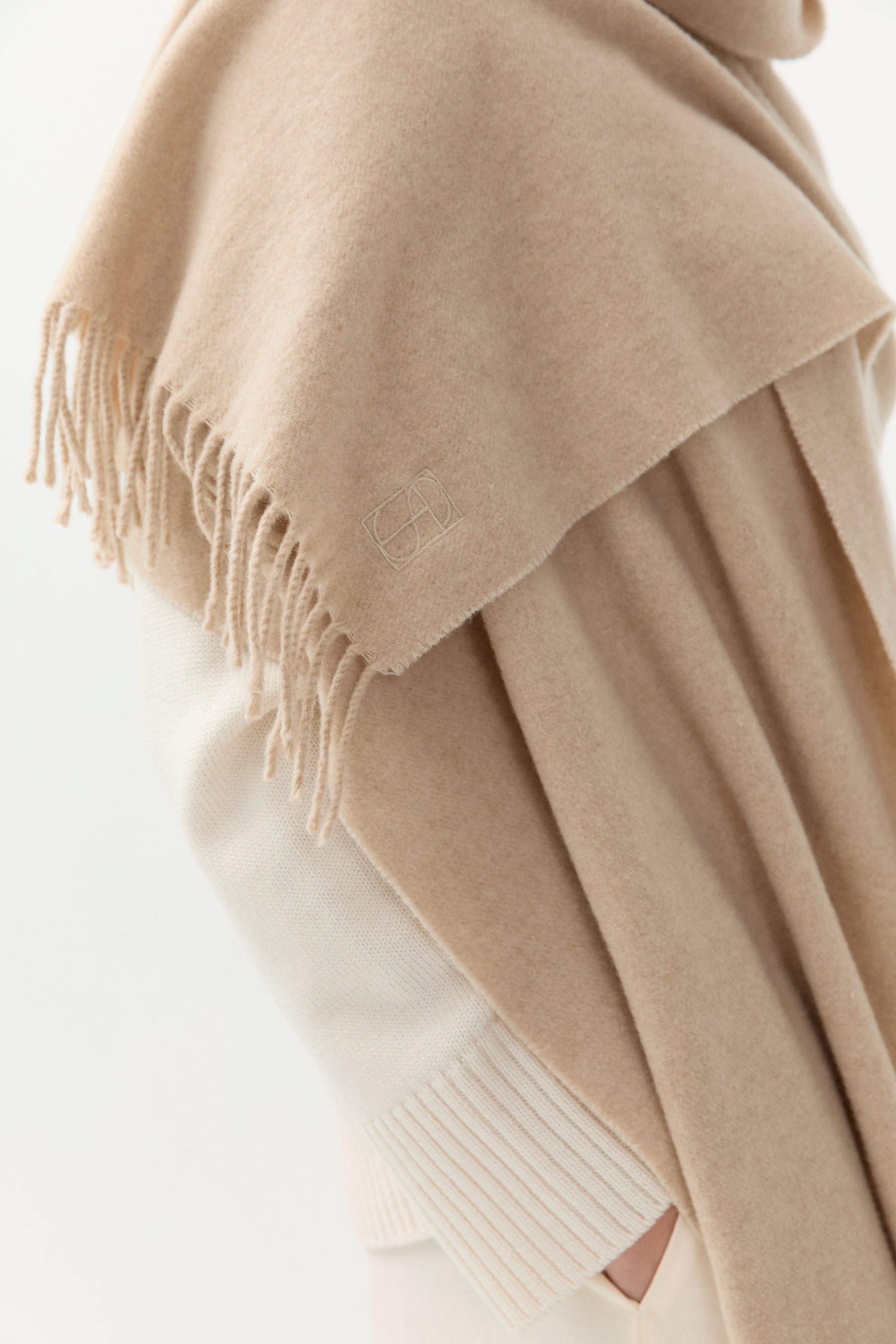 Woven Scarf Beige