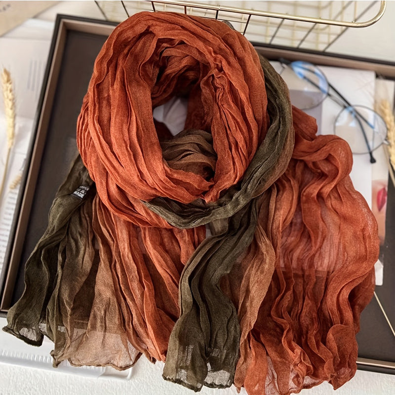 Evangeline - Vintage Color Block Scarf