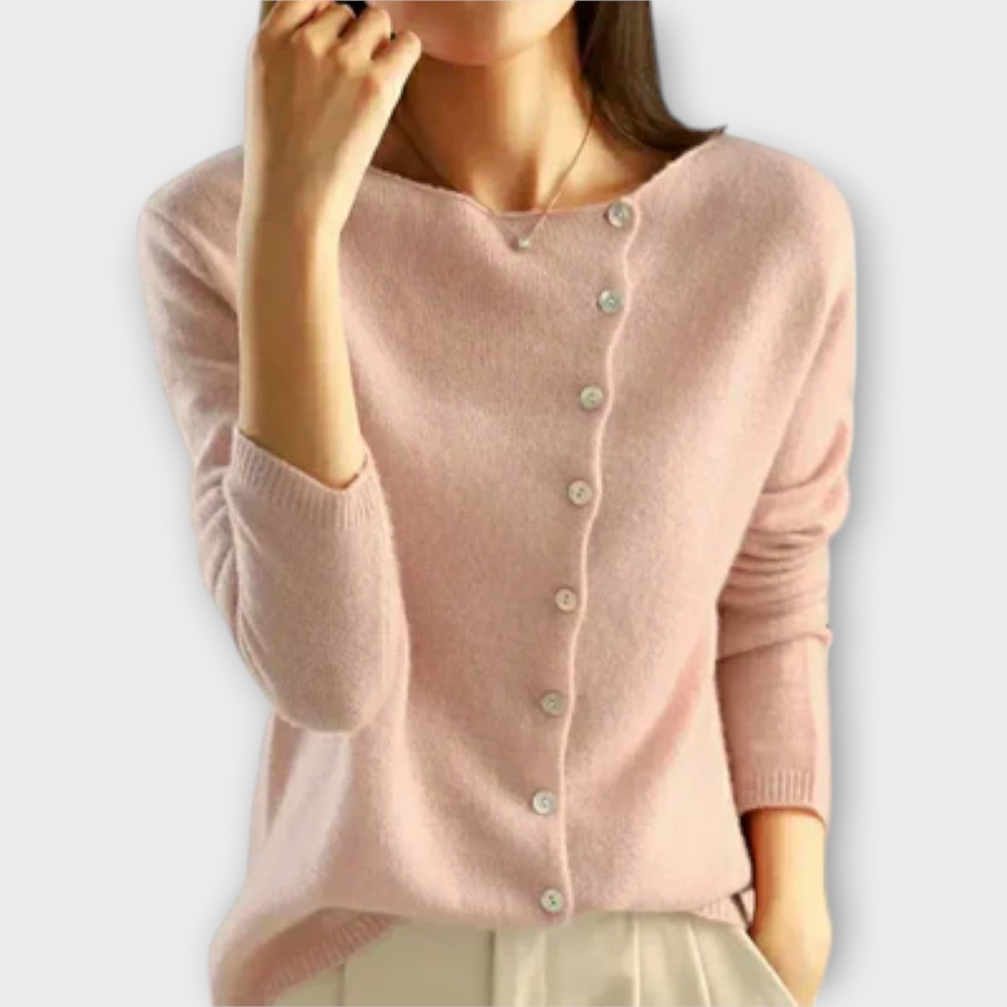 Rose - Soft Asymmetrical Cardigan